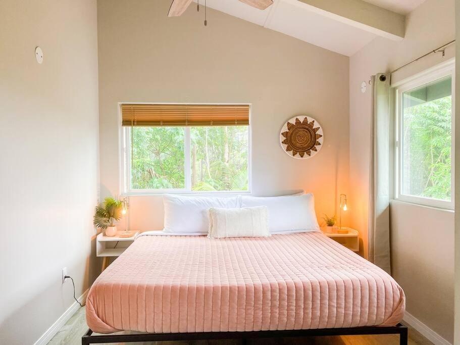 Hibiscus Hale, Full Kitchen, King Bed, Parking Appartement Keaau Buitenkant foto
