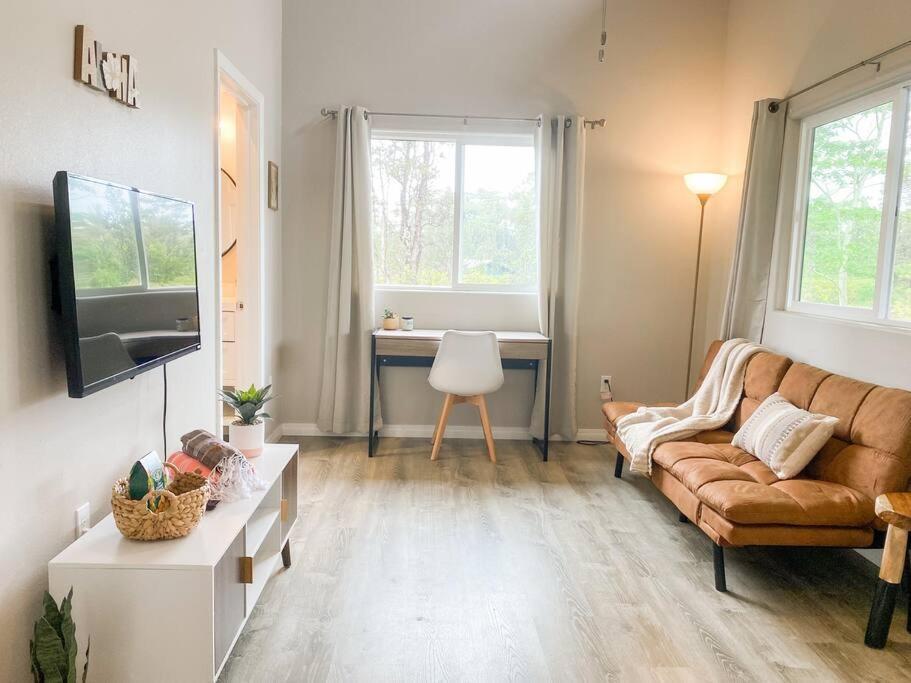 Hibiscus Hale, Full Kitchen, King Bed, Parking Appartement Keaau Buitenkant foto